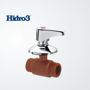 Válvula esférica para embutir c/Manivela – Fusión – Hidro 3