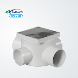 Boca de acceso con tapa ciega acero inoxidable-PVC -Nivel 1