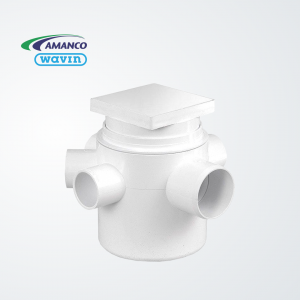 Pileta de patio 5 entradas tapa ciega A°I° PVC -Nivel 1