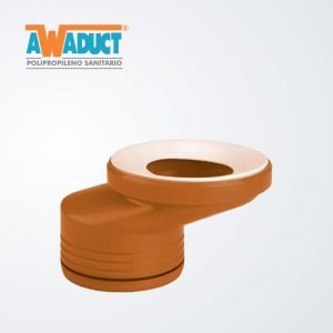 Adaptador super excéntrico acanalado p/inodoro ø 105 mm (2271) Awaduct
