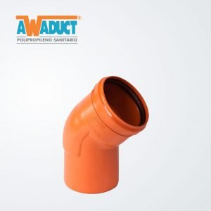 Codo 45º alto impacto ø 110 mm – M-H (2255)- Awaduct