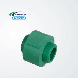 Unión doble con tuerca plástica- Fusión