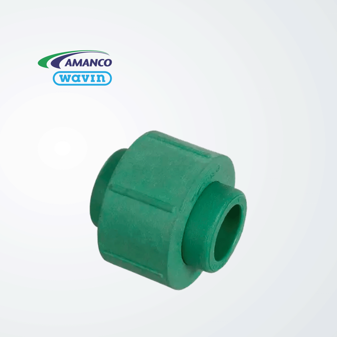 Unión doble con tuerca plástica